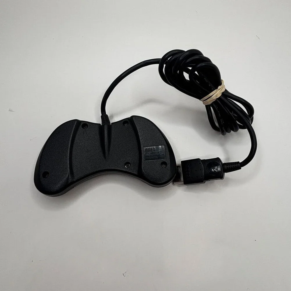 OEM Black Sega Saturn, SS Official Wired Control Pad Controller MK-80116
